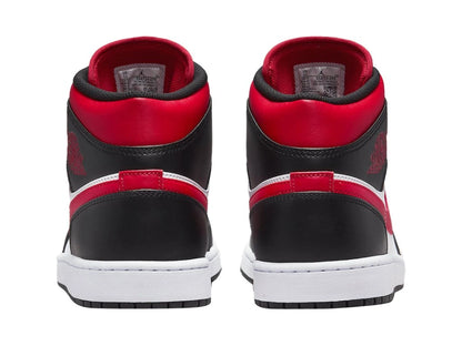 Jordan 1 Mid White Black Red (2022)