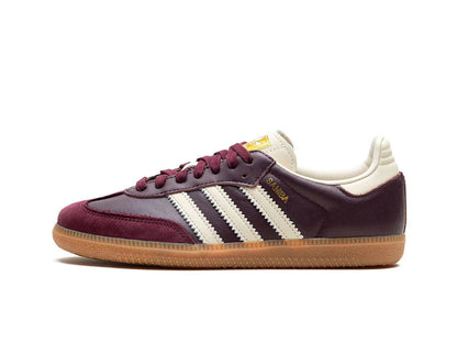 adidas Samba OG Maroon Gold Metallic (W)