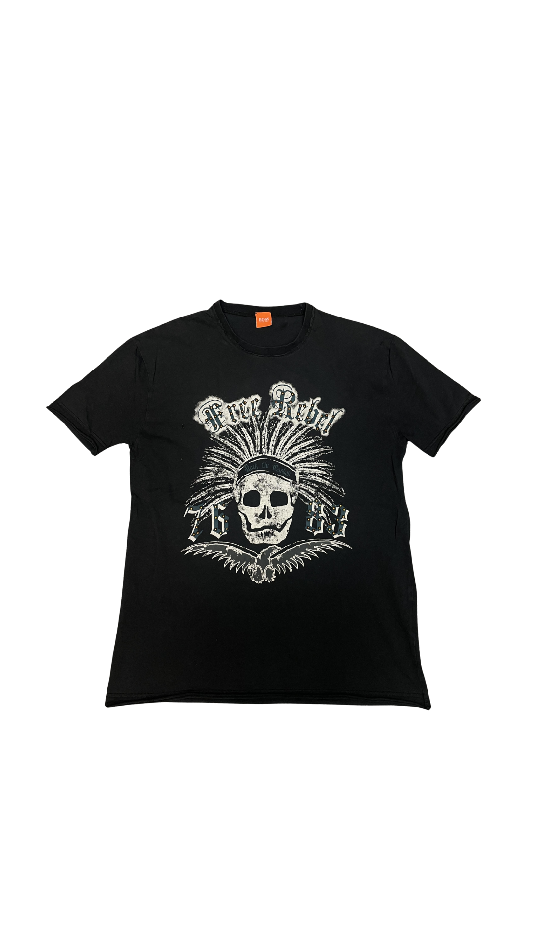 HUGO BOSS Graphic Skull Tee – Black