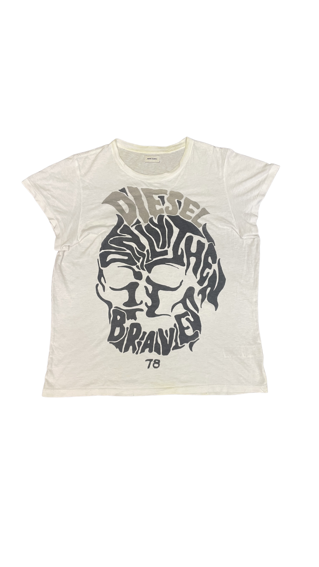 DIESEL Graphic Tee – White (Malá vada)
