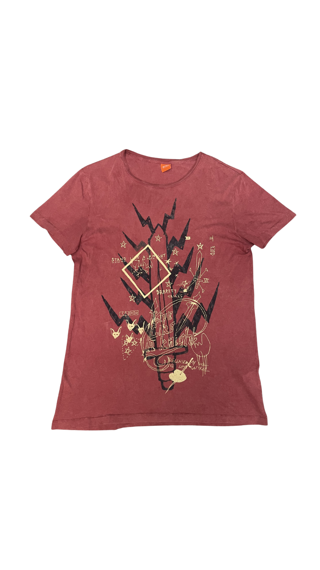 HUGO BOSS Graphic Tee – Dust Red