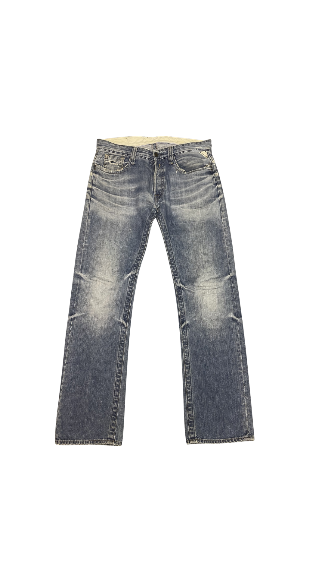 Replay Slim Fit Jeans – Mid Blue Fade