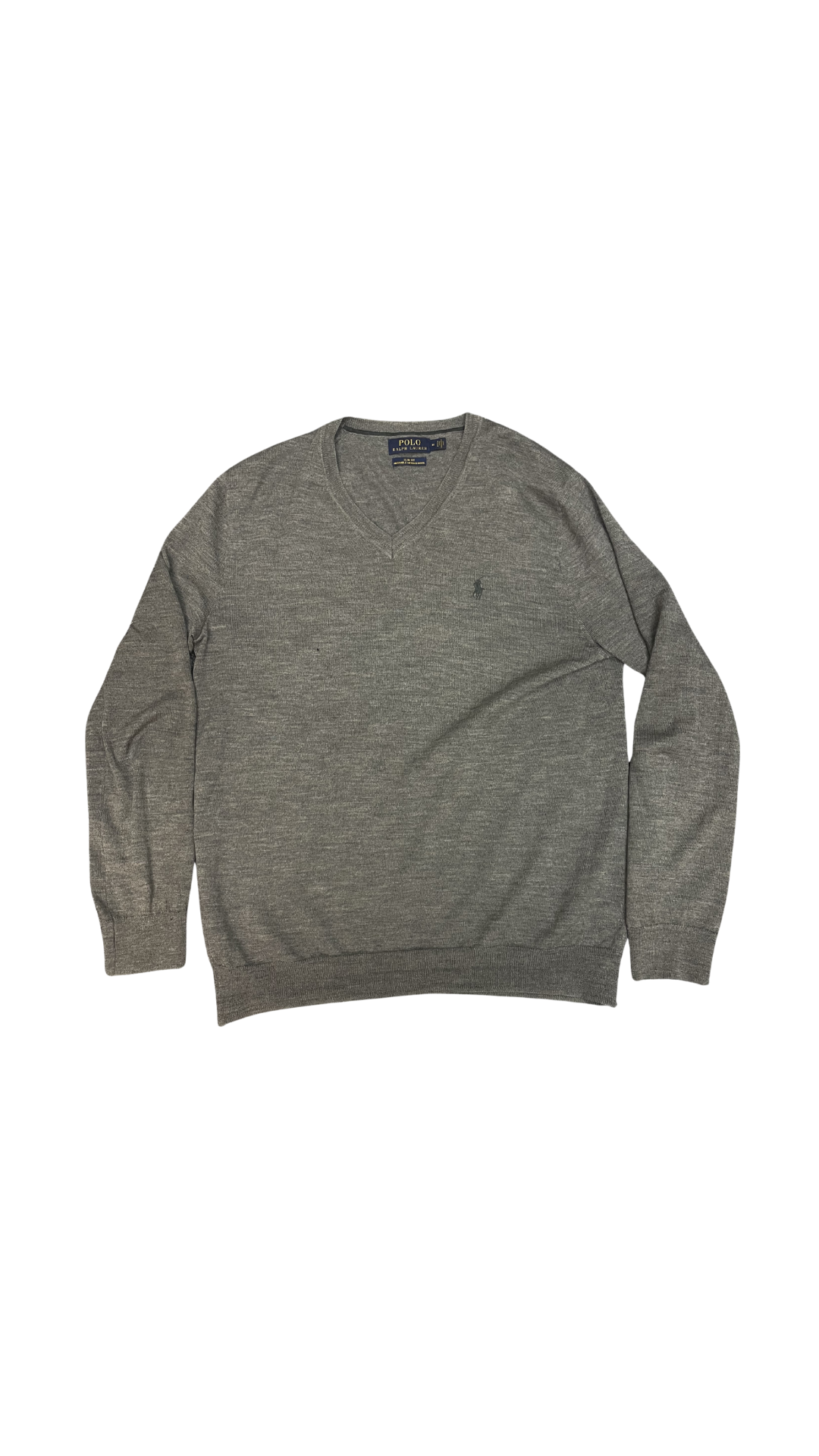 Ralph Lauren Grey V-Neck Sweater