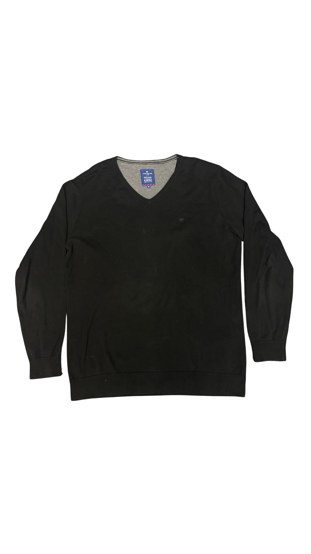 Tom Tailor Black V-Neck Sweater