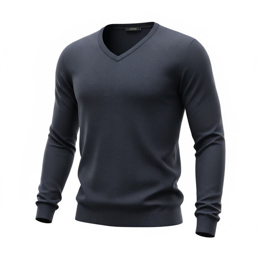 BLAŽEK V-Neck Sweater – Navy