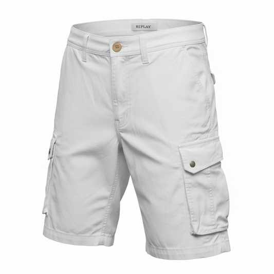 Replay Cargo Shorts – Light Grey