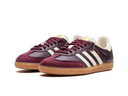 adidas Samba OG Maroon Gold Metallic (W)