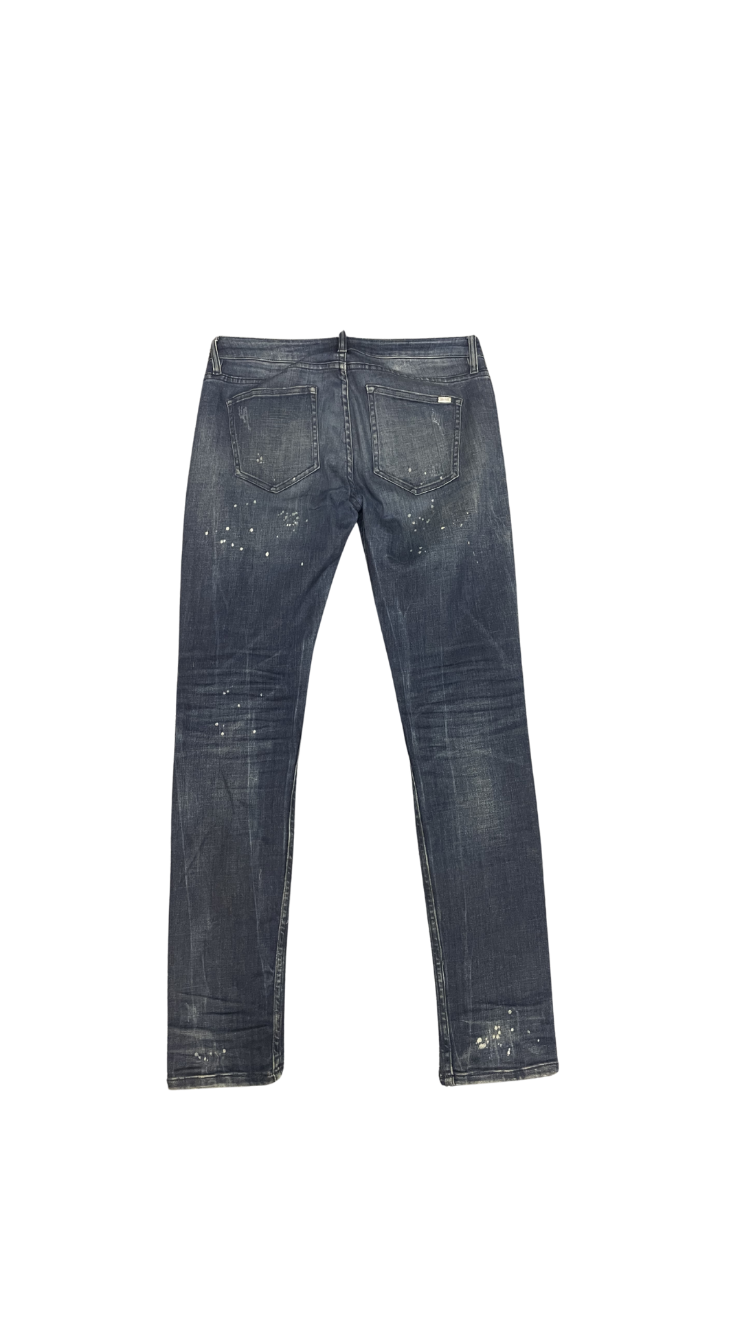 Tigha Slim Fit Jeans – Dark Wash Paint Effect