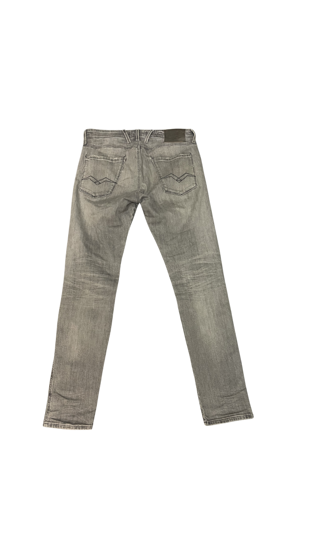 Replay Slim Fit Distressed Jeans – Grey