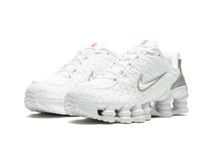 Nike Shox TL White Metallic Silver Max Orange (Women's)