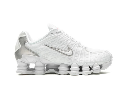 Nike Shox TL White Metallic Silver Max Orange (Women's)