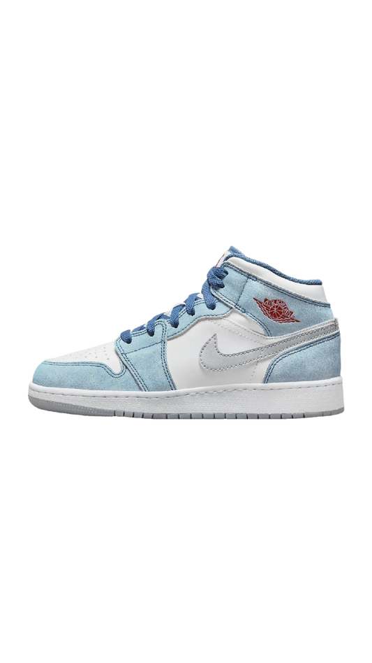 Air Jordan 1 Mid SE French Blue Light Steel (GS)