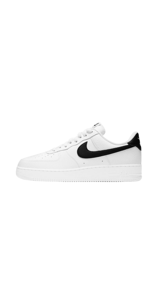 Nike Air Force 1 Low '07 White Black Pebbled Leather