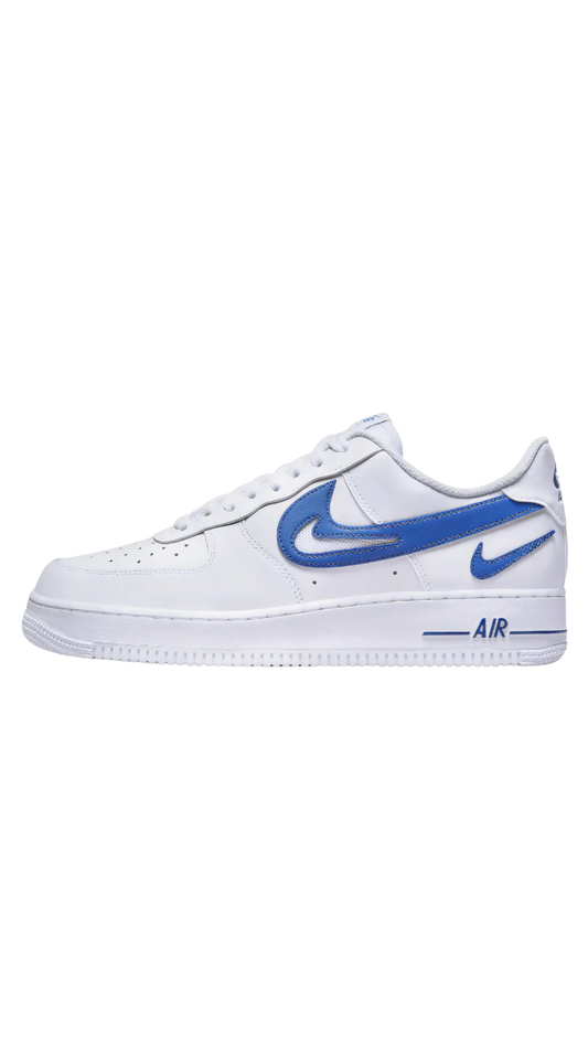 Nike Air Force 1 Low '07 FM Cut Out Swoosh White Game Royal