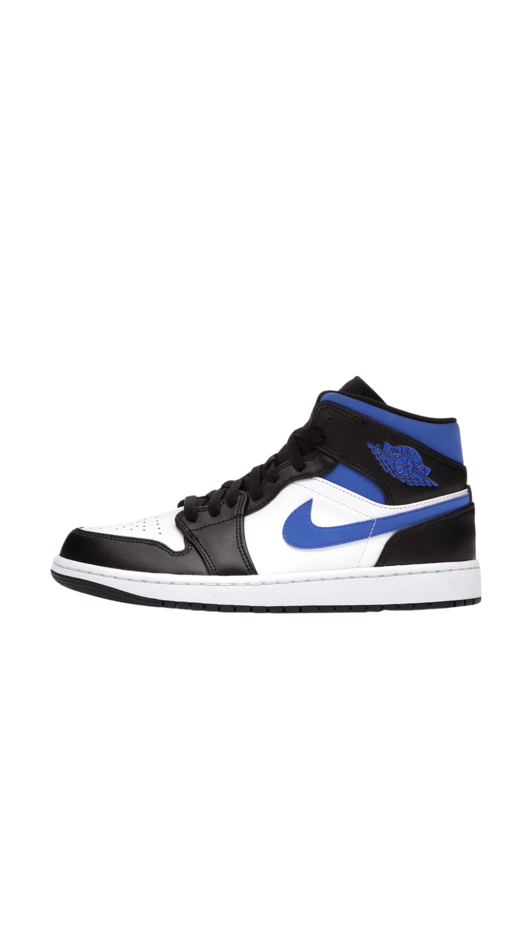 Air Jordan 1 Mid White Black Racer Blue