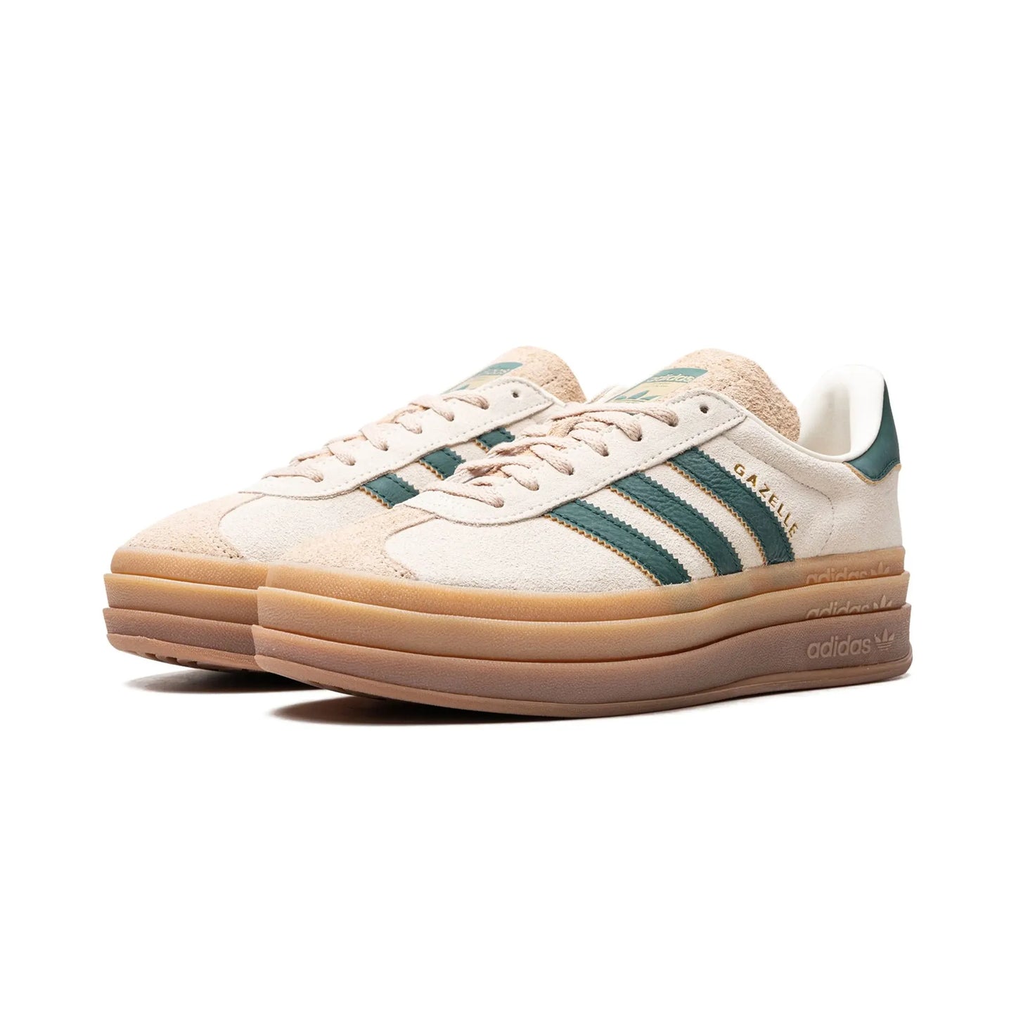 adidas Gazelle Bold Magic Beige Collegiate Green (Women's)