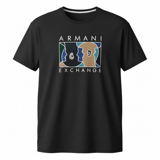 Armani Exchange Graphic Tee – Black