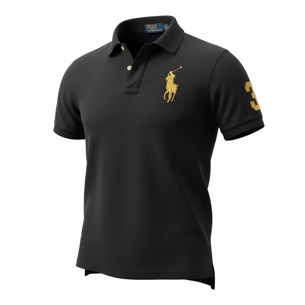 Polo Ralph Lauren Big Pony Polo – Black & Gold
