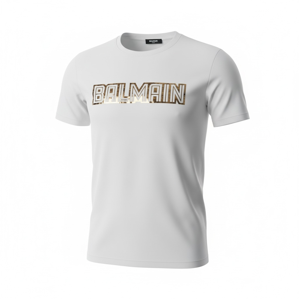 Balmain Paris Logo T-Shirt – White