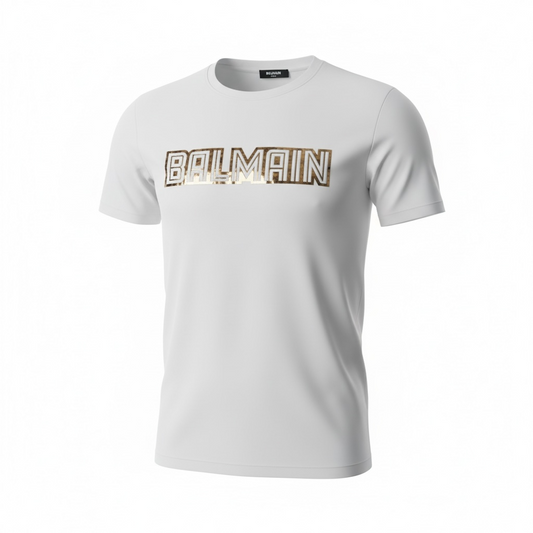 Balmain Paris Logo T-Shirt – White