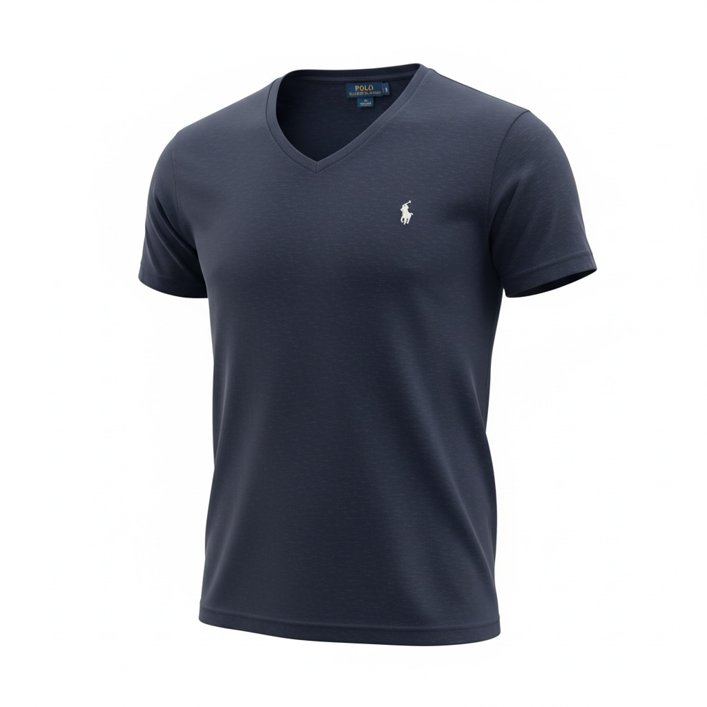 Ralph Lauren Navy V-Neck T-Shirt