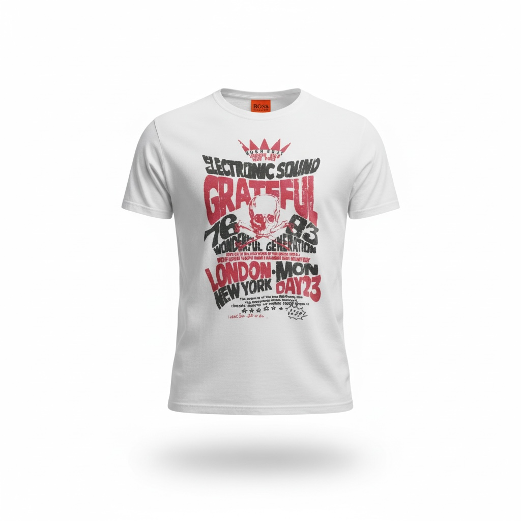 BOSS Orange Graphic T-Shirt – White
