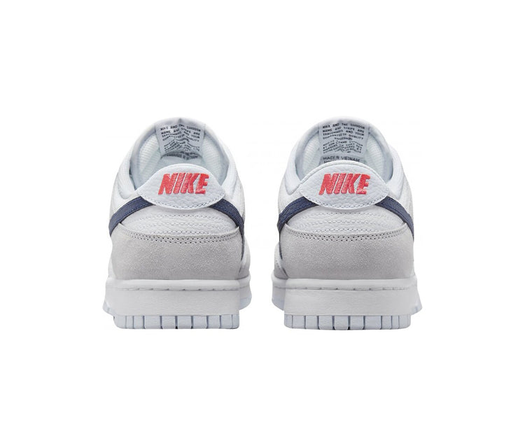 Nike Dunk Low White Grey Navy Aqua Mini Swoosh