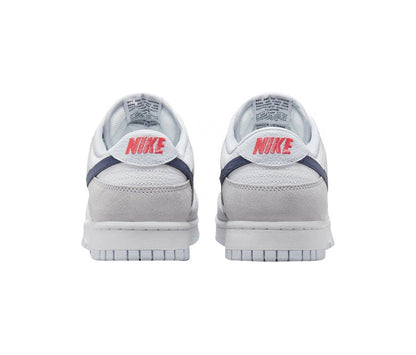 Nike Dunk Low White Grey Navy Aqua Mini Swoosh