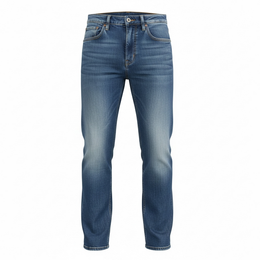 Replay Regular Fit Jeans – Mid Blue Wash