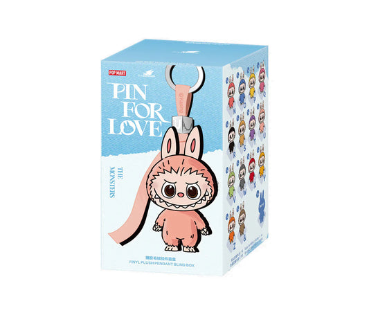 Pop Mart Labubu The Monsters Pin for Love Series Vinyl Plush Pendant (N-Z) Sealed Case (14 Blind Box)