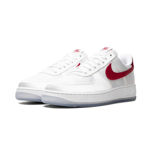 Nike Air Force 1 Low '07 Satin White Varsity Red (Women's)